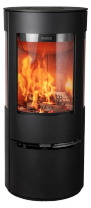 Kaminofen Aduro 22 Stahl schwarz 5,5 kW mit Holzfach