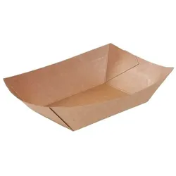greenbox - Karton-Snack-Schalen 400 ml, 17 x 12,5 x 4 cm, braun, 250 St.