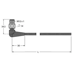Turck Anschlussleitung WSH4.4-2/TFG