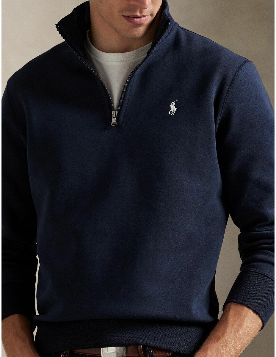 POLO RALPH LAUREN Sweat quart de zip en double knit tech