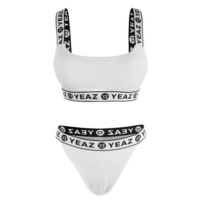 Bandeau-Bikini YEAZ "Bikini-Set BAGATELLE", Damen, Gr. XXL, US, weiß, Obermaterial: 74% Nylon NY. 26% Elasthan EL., Bikini-Sets