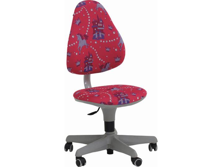 Paidi Jugenddrehstuhl, Blau, Lila, Pink, Metall, Kunststoff, Drehkreuz, 63x86-102x53 cm, Stoffauswahl, Arbeitszimmer, Bürostühle, Jugendschreibtischstühle & Kinderschreibtischstühle