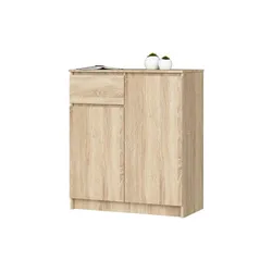 Highboard   ¦ holzfarben ¦ Maße (cm): B: 80 H: 99