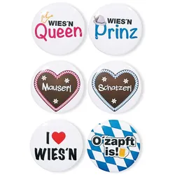 6 Oktoberfest Buttons