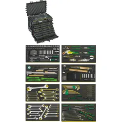 STAHLWILLE AOG-Kit für Flugzeuge im Werkzeug-Trolley 13221 WT/TS 381x581x455mm 2...