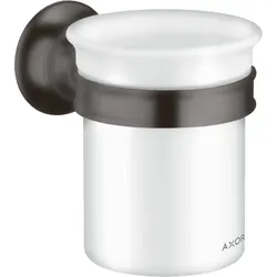 hansgrohe AXOR Montreux Zahnputzbecher, 42134340, Farbe: Brushed Black Chrome