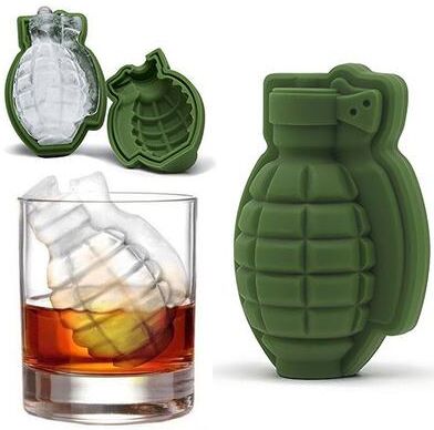 The Handy Homestead Grenade Ice Cube Mold Silicone Whiskey Ice Tray Grenade Ice Cube Mold Silicone Whiskey Ice Tray