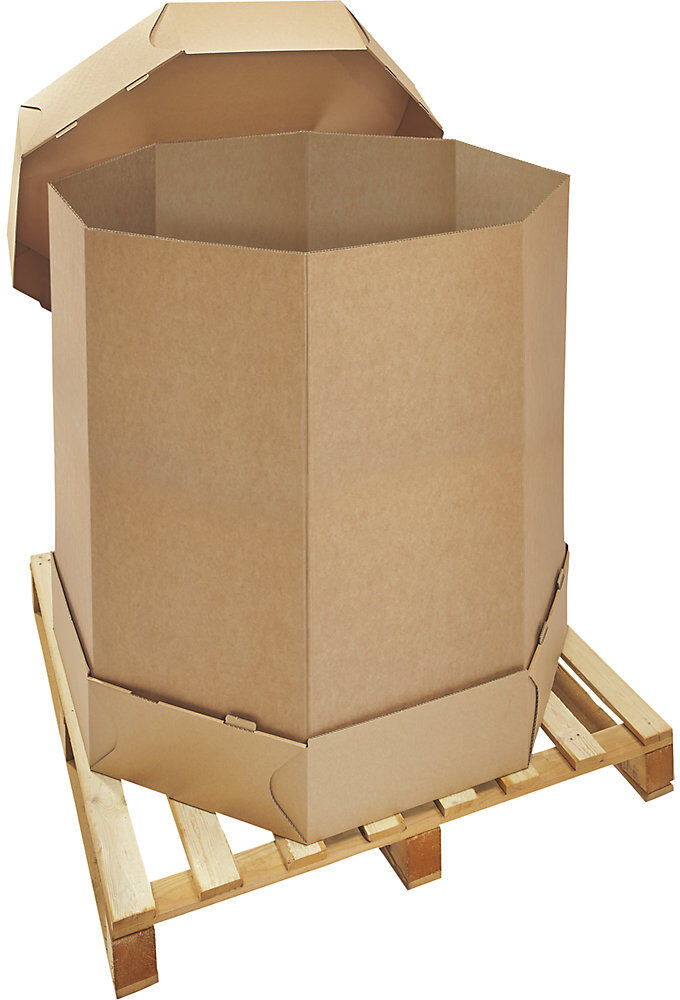 Octabiner, 3-wellig, LxBxH 1070 x 1070 x 1050 mm, Inhalt 1000 l ratioform