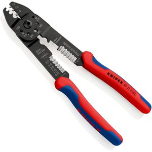 Knipex Crimpzange 97 21 215 C Universalzange, Kabelschneider, Abisolierer, für Kabel und Drähte