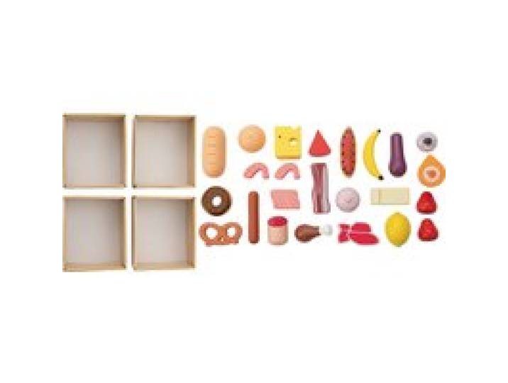 LUPILU® Ensemble caisse enregistreuse / ensemble balance / ensemble caisses de courses / panier d'achat (boîtes)