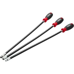VIGOR Schraubendreher Satz, extra lang, flexibel, V5485N, Sechskant6,3 (1/4 Zoll), Vierkant6,3 mm (1