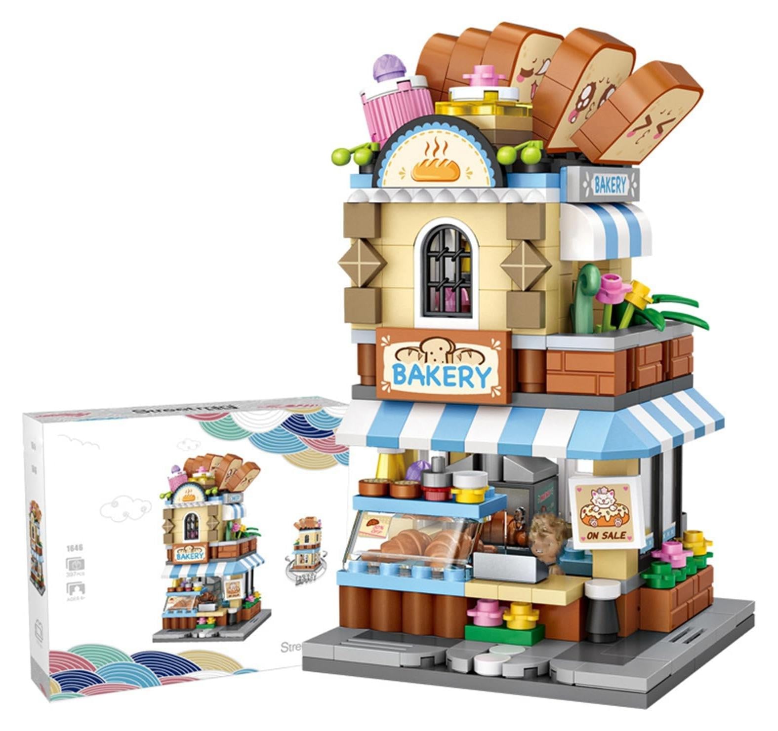 Solidchoice Mini Stad Winkel Straatview Bouwset voor Kinderen en Volwassenen