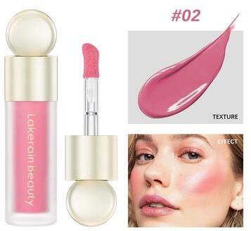 Inspired Finds VelvetGlow Liquid Blush Soft Matte Liquid Cream Blush For Natural Pink Cheek Color bright Dewy Pink