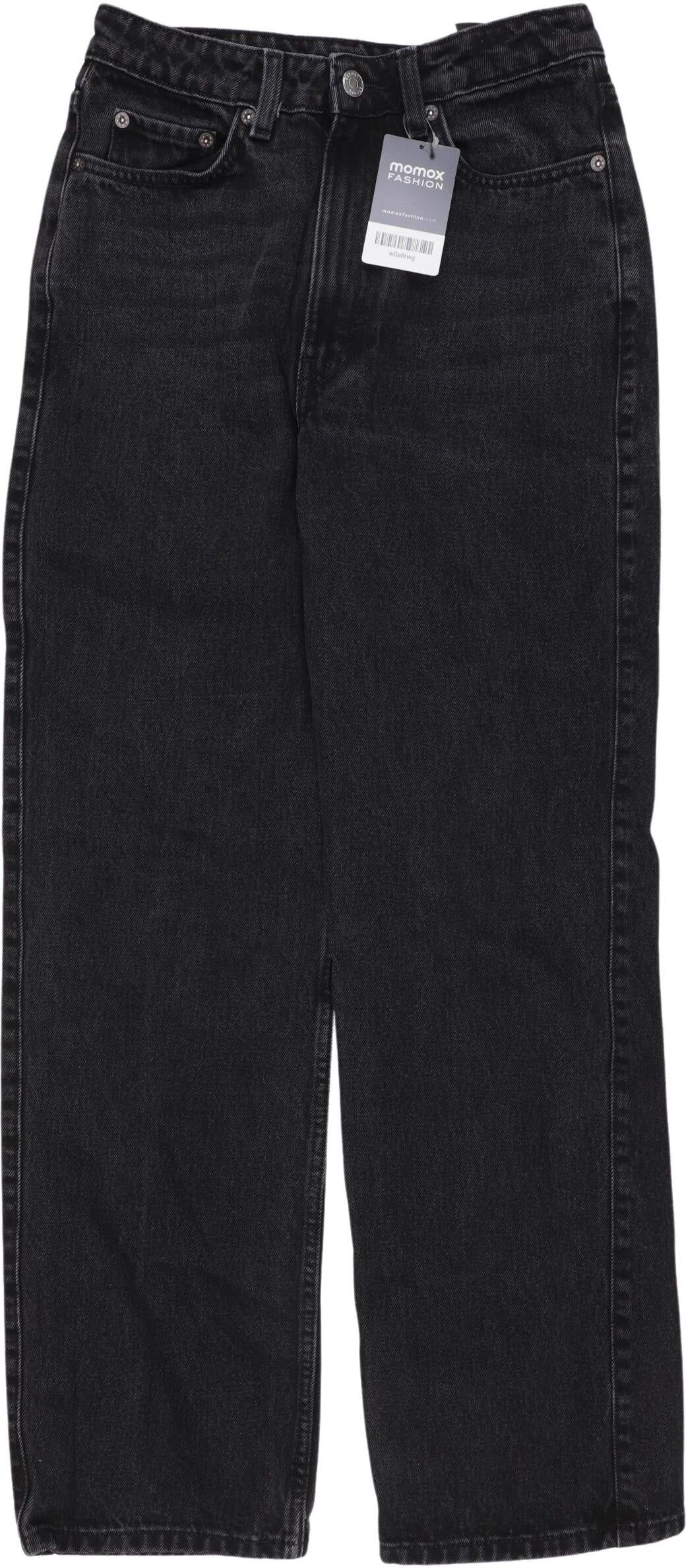 Weekday Damen Jeans, Schwarz, Gr. W26, Baumwolle - Second Hand