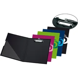 herlitz Klemmbrettmappe A4 Fresh Colour farbig sortiert Packung mit 40 Stück