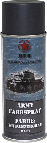 MFH - Military & Adventure 40352 Farbspray WH PANZERGRAU matt RAL 7016 400ml Panzer-Grau (matt) 1 St. (B x H) 6.5cm x 20cm