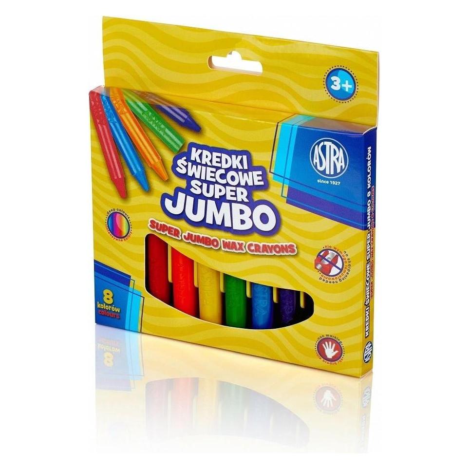Astra SUPER Jumbo-Wachse 8 Stück (8x) (8kol.-14mm/100mm)