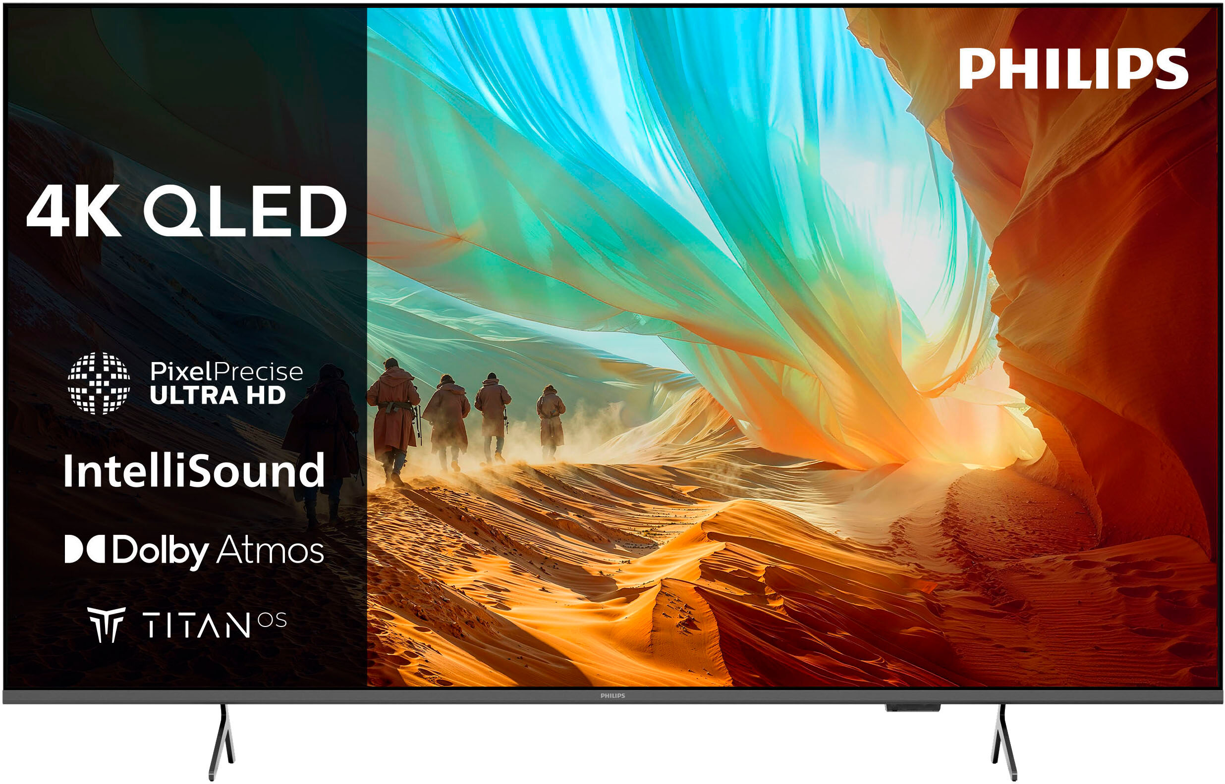 Philips QLED-Fernseher "65PQS7801/12", Energieeffizienz: E, schwarz, 65 ″, Fernseher, QLED-Fernseher