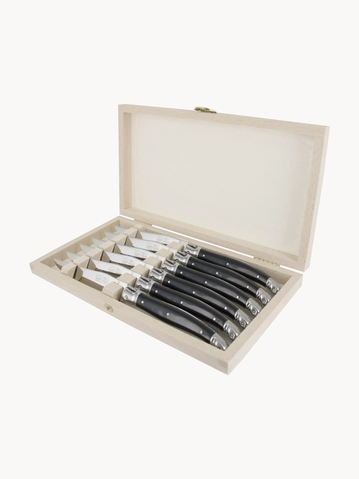 Laguiole André VERDIER Essentiel Classique Hooggepolijste messen, 6 stuks