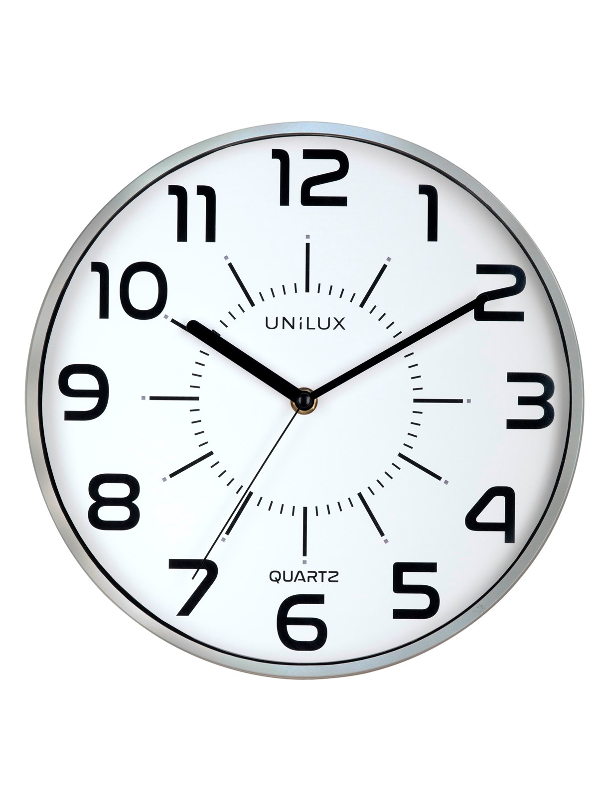 Unilux Pop Clock metal grey