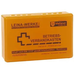 Leina, Erste Hilfe Set, Betriebsverbandkasten, Inhalt DIN 13157, orange (Verbandskasten)