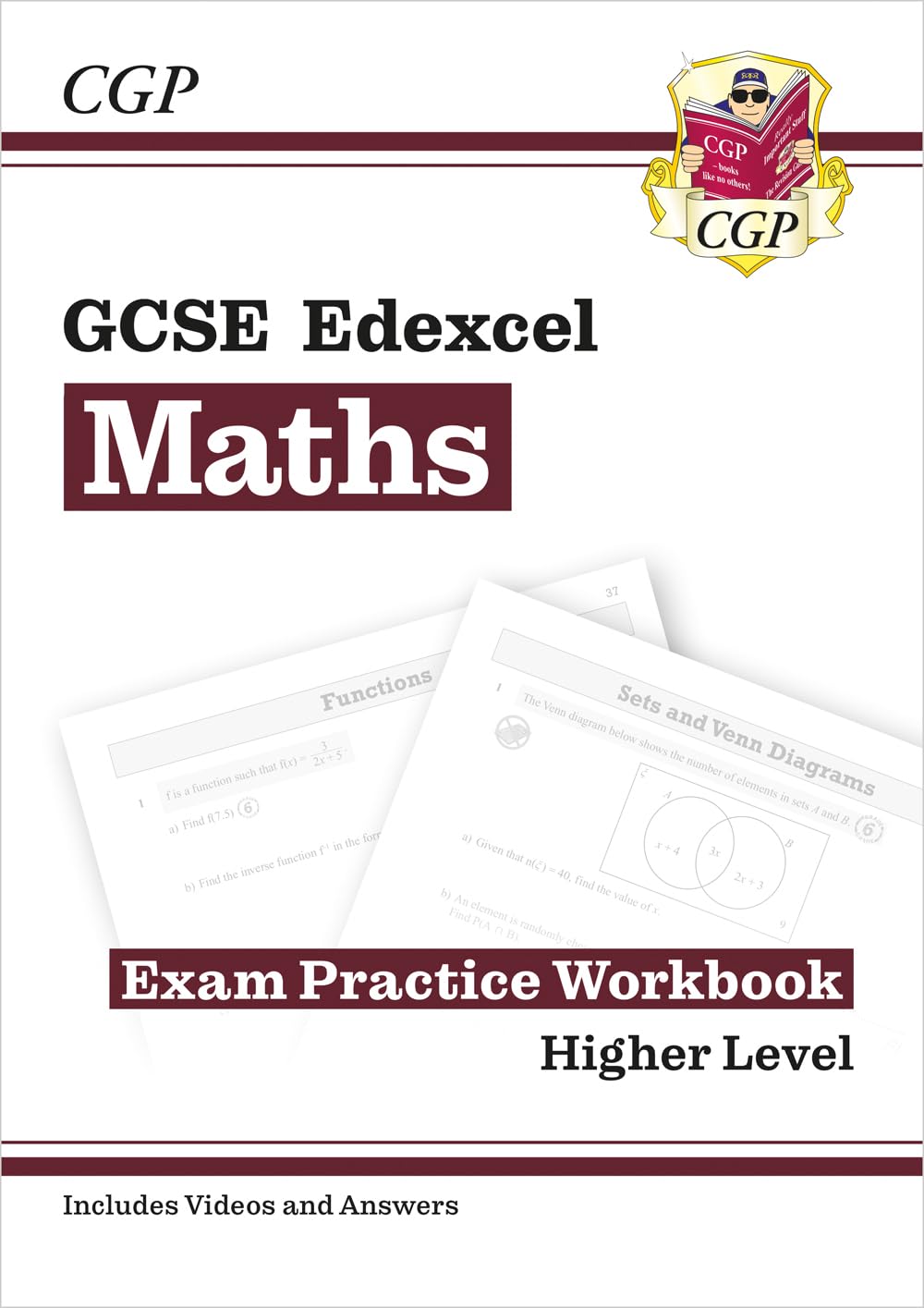 CGP Books CGP GCSE Maths Edexcel Revision Bundle – Revision Guide, Workbook & 10-Minute Tests