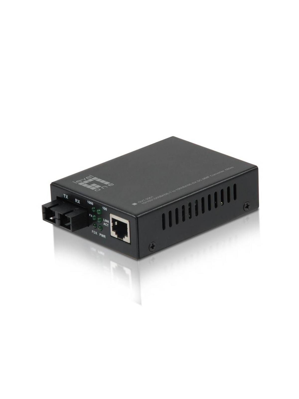LevelOne GVT-2001 RJ45 to SC Gigabit Media Converter Multi-Mode Fiber 850nm 550m