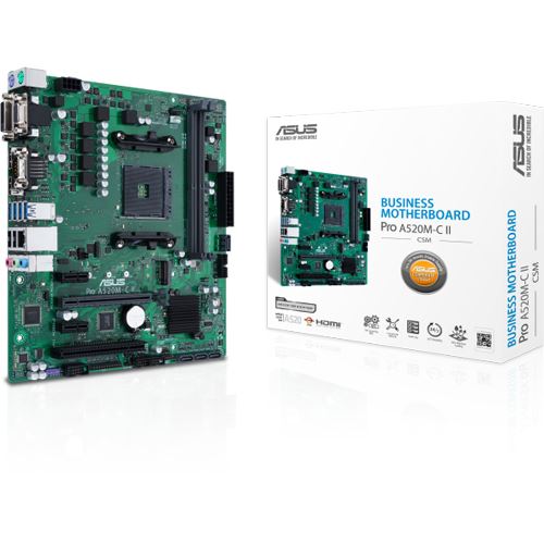 Asus Pro A520M-C II/CSM AMD A520 So.AM4 DDR4 mATX Retail