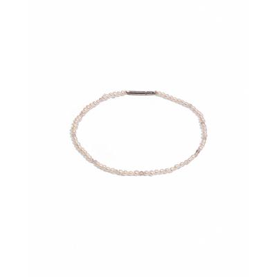 Perlenarmband DI PERLE, rosa (weiß), Armbänder, Damen, diperle_18,5, Edelstahl Perlen, Edelstahl, Perlen, Perlenarmband