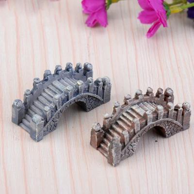 Inspire Select Miniature Fairy Garden Lighthouse & Bridge Resin Ornament DIY Landscape Decor Accessories 1 Pc Random Bridge D