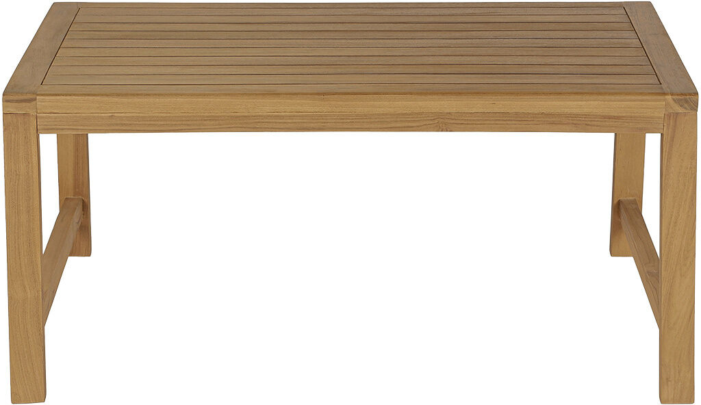 Miliboo Rechteckiger Gartencouchtisch aus massivem Teakholz L100 cm SUNDA
