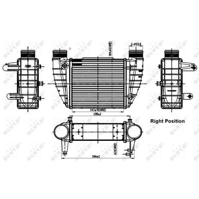 NRF Ladeluftkühler 30252 für Audi