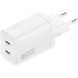 4smarts Ladegerät PDPlug Dual 45W GaN 2C, weiß