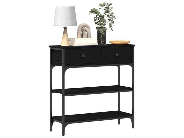 Table Console avec tiroir Chêne noir 72 5 x 25 x 75 cm-MOTHINESSTO
