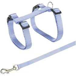 4x Trixie Katzengeschirr Uni 25-45cm/10mm (10, Katze), Halsband + Leine