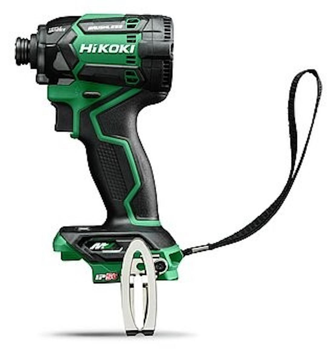 HiKOKI WH36DC W2Z accu-schroefboormachine met slagfunctie, borstelloos, zwart/groen, IP56, 1/4", 4100 omw/min