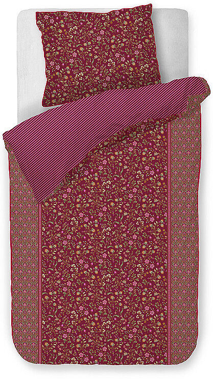 PIP STUDIO Perkal Bettwäsche FLORA BANGALORE 70x90cm/140x200cm Dunkelrosa dunkelrot EG