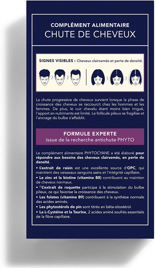 Phytocyane complément alimentaire anti-chute 84 gélules
