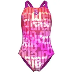 ARENA Kinder Schwimmanzug GIRL'S MULTI COLOURS SWIMSUIT V BACK, Größe 164 in Pink Pink