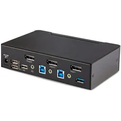 StarTech D86A2-2-PORT-8K-KVM, KVM Switch, Schwarz