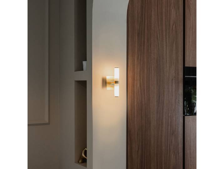 Applique murale intelligente pour salle de bain dorée IP44 2
