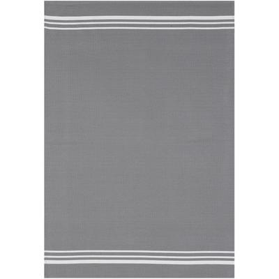 Geschirrtuch STUCO "Waffel, farbig", grau (grau, weiß), B:50cm L:70cm, 100% Baumwolle, Geschirrtücher, Geschirrtuch