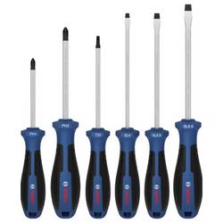 Bosch Professional 1600A039PJ Schraubendreher-Set 6teilig PH, Schlitz, TX