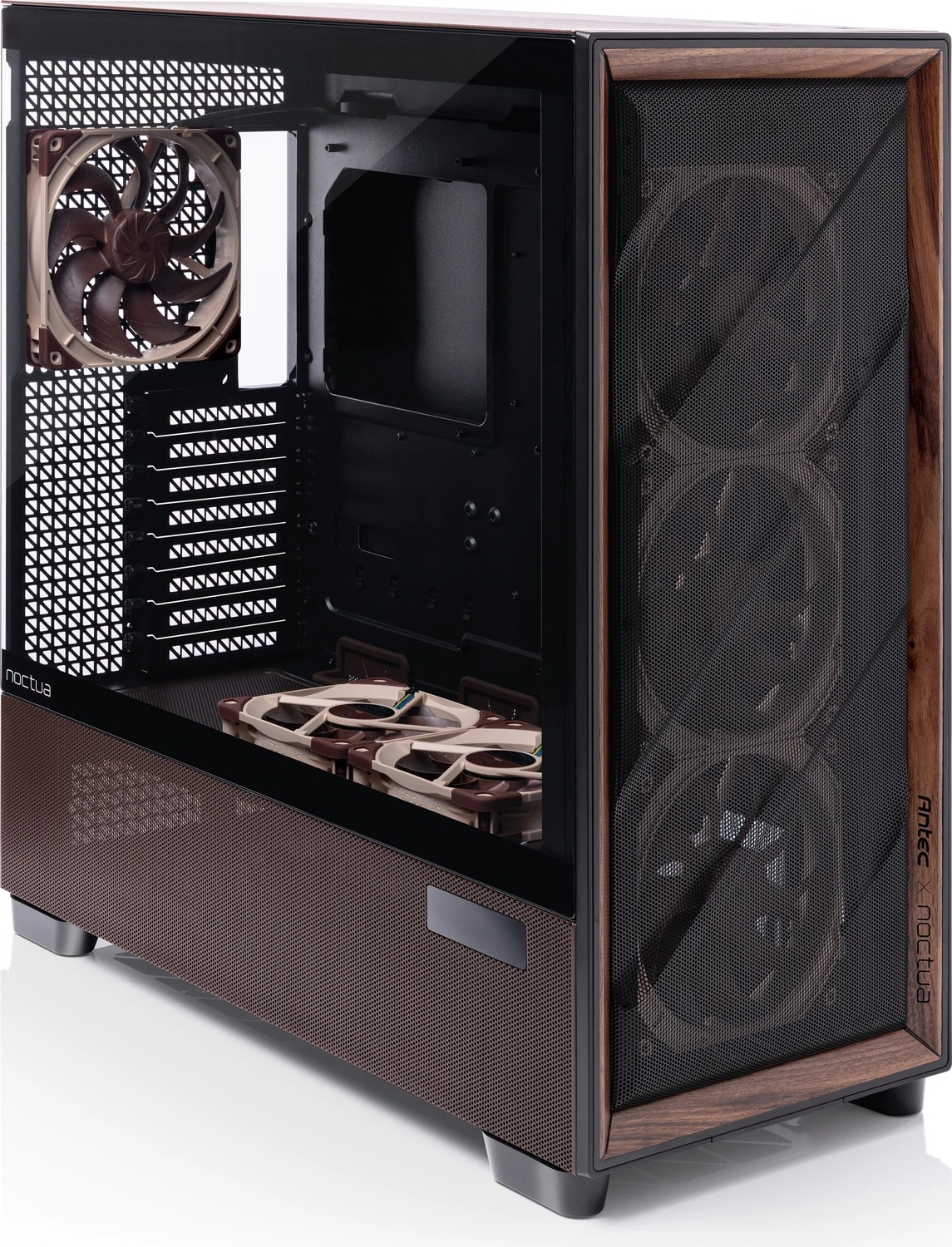 ANTEC Flux Pro Noctua Edition ATX-Gehäuse schwarz/braun, Glasfenster