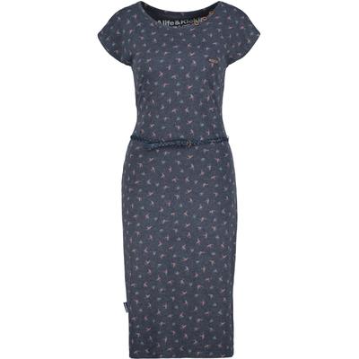Jerseykleid ALIFE & KICKIN, Damen, Gr. XS, Normalgrößen, blau (marine), 65% Baumwolle, 35% Polyester, Rundhals, Kleider Jerseykleid