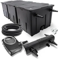 SunSun, Brunnen + Gartenteich, CBF-350C CUV-236 36W SET NEO8000 Pumpe Schlauch Teichfilterset