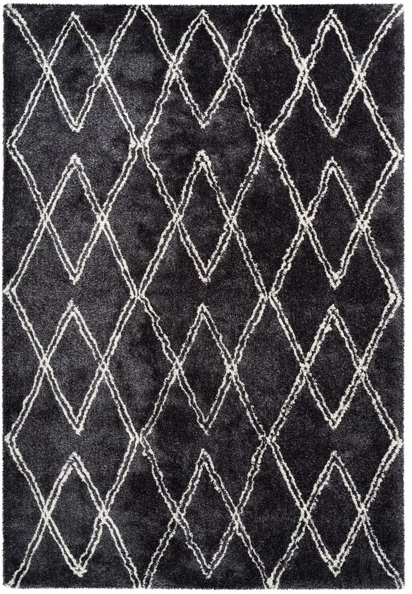 Dutch XXL Berber Vloerkleed Orlando Ruiten Antraciet 80 x 150 cm