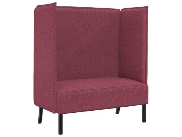 vidaXL Hoher Rücken Sofa 101cm Weinrot Stoff Bietet maximalen Komfort und Unterstützung, Moderner Stil passt überall hin, Ideal für kleinere Räume und Platz für zwei