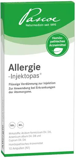 Alle Marken und mehr Pascoe Allergie Injektopas (10 Stk.)
