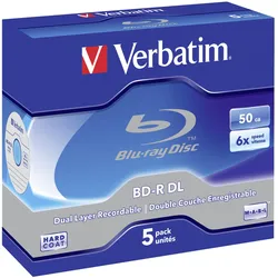 Verbatim - 5 x BD-R DL - 50 GB 6x - Jewel Case (Schachtel)